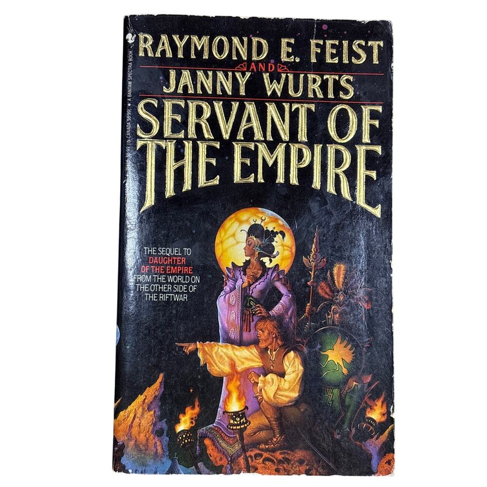 Vtg 90s Servant of the Empire 1st Paperback book By Raymond E Feist Janny Wurts